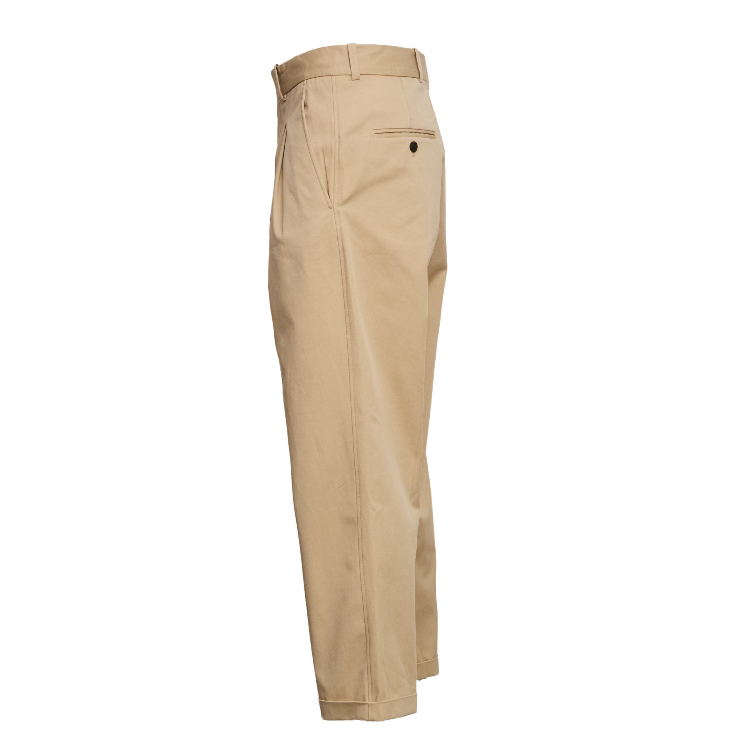 Pantalon Cropped A' Plis Coton