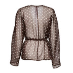 Coprispalle Pallina In Chiffon Poly Stampa Pois