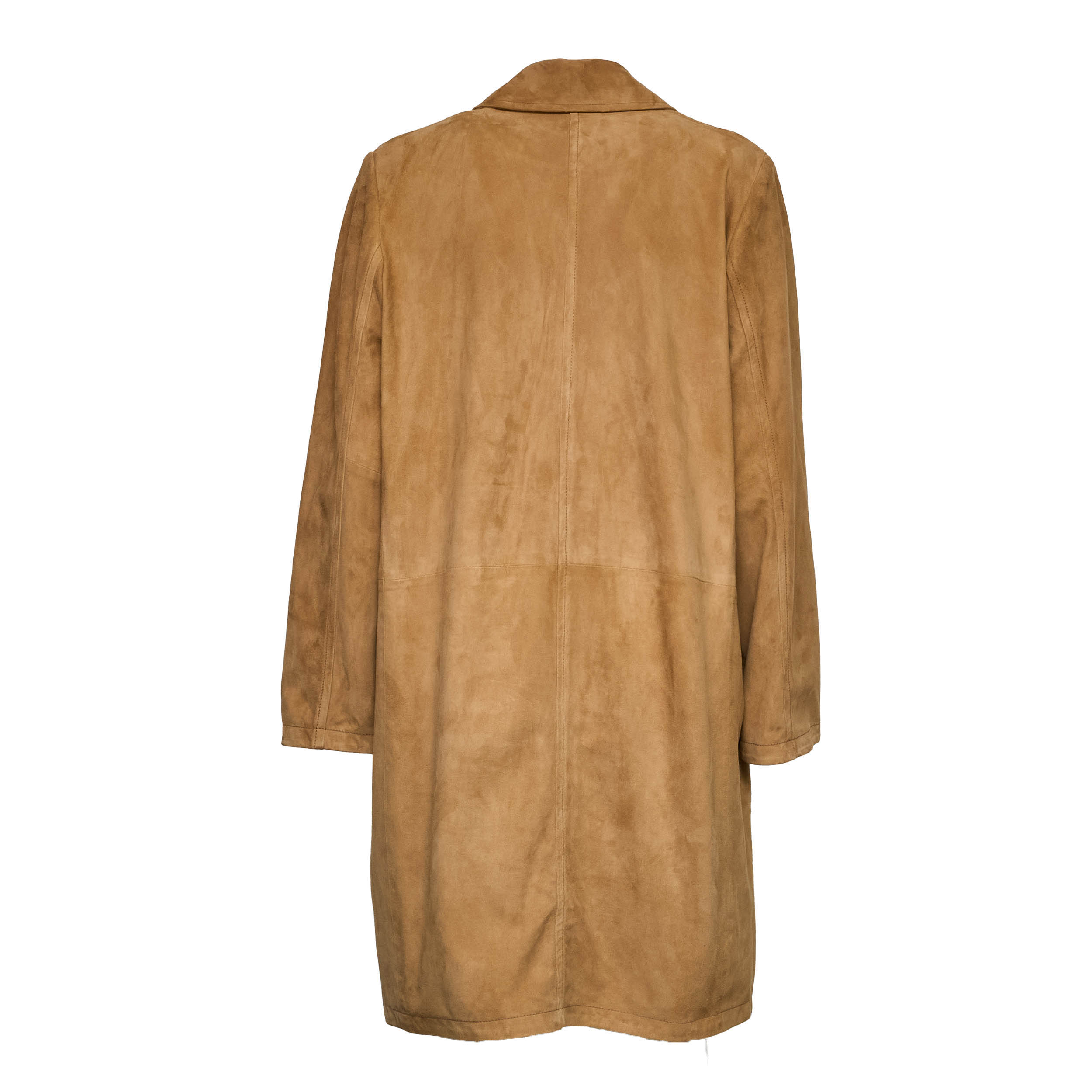 Goat Suede Leather Coat