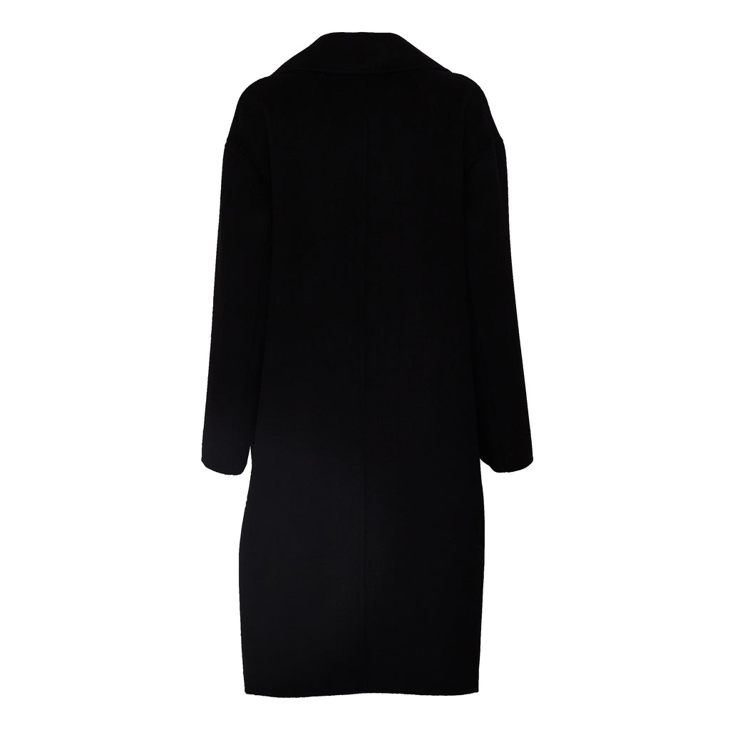 Cappotto Bruno In Lana, Cashmere Zibellinato