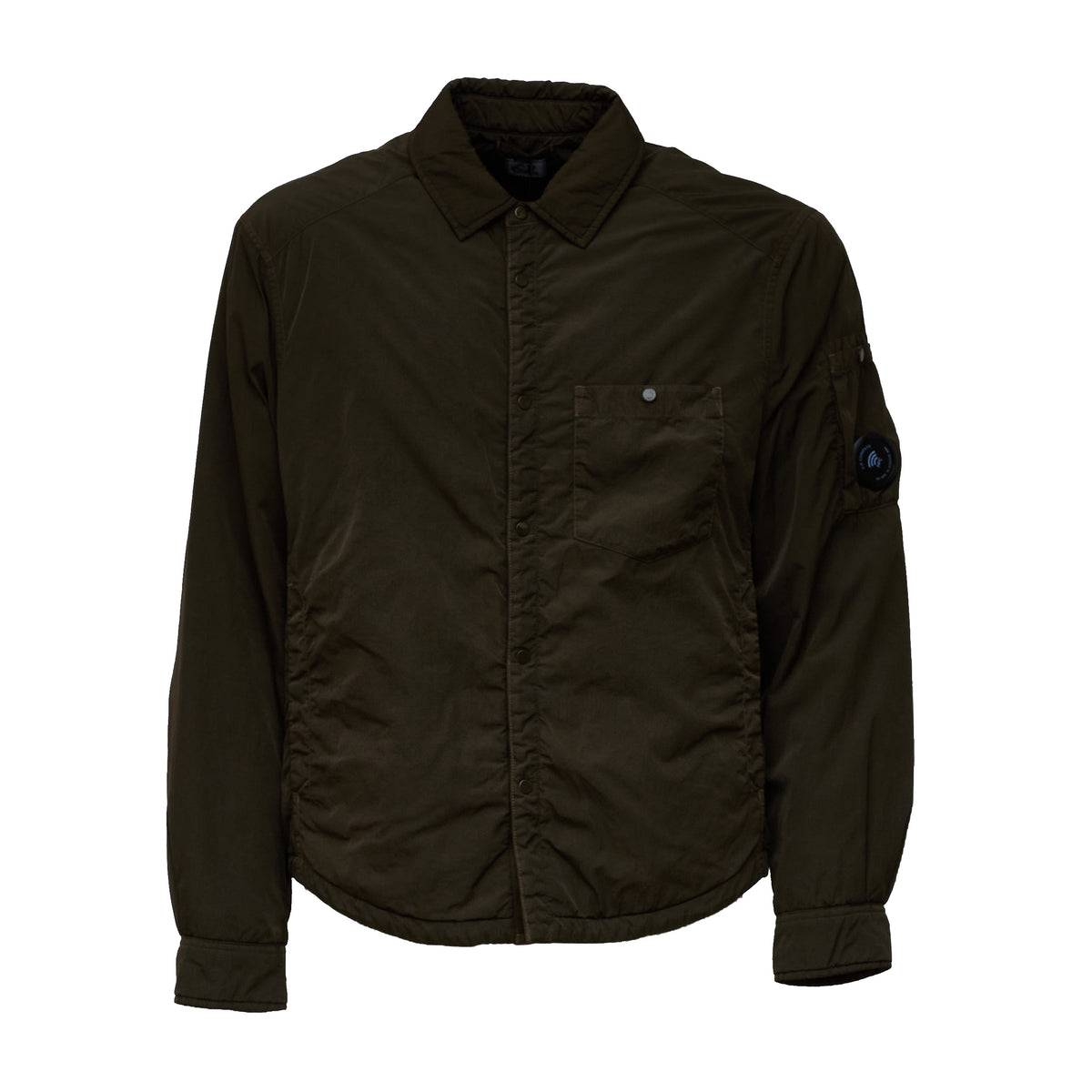 Chrome-R Padded Button Overshirt