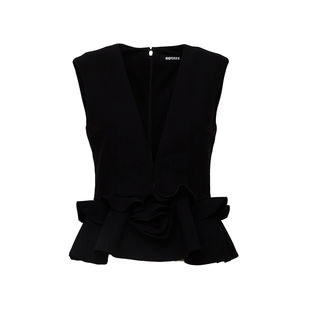 Fleuri V-Neck Flower Top