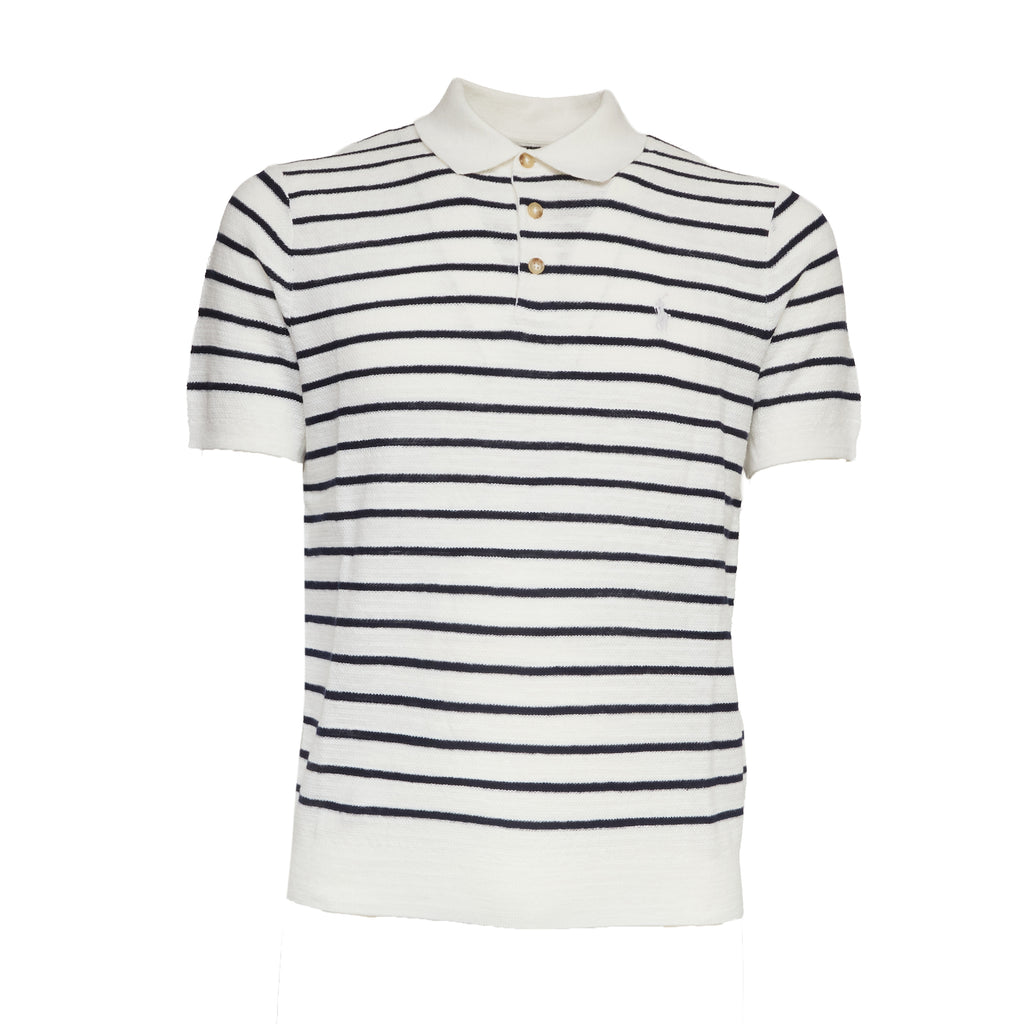 Maglia Polo A Righe Manica Corta