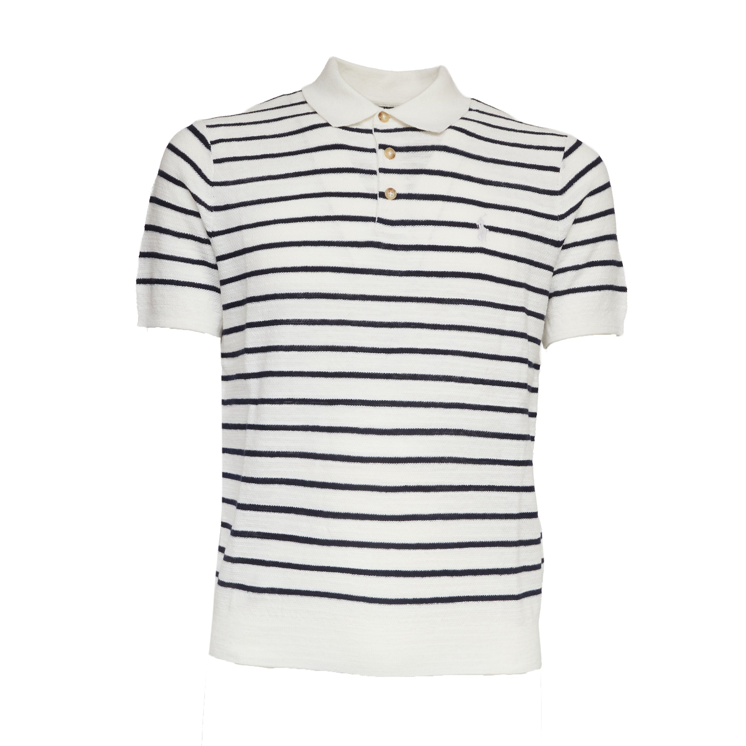 Maglia Polo A Righe Manica Corta