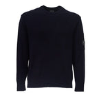 Extrafine Merino Wool Lens Crewneck Sweater