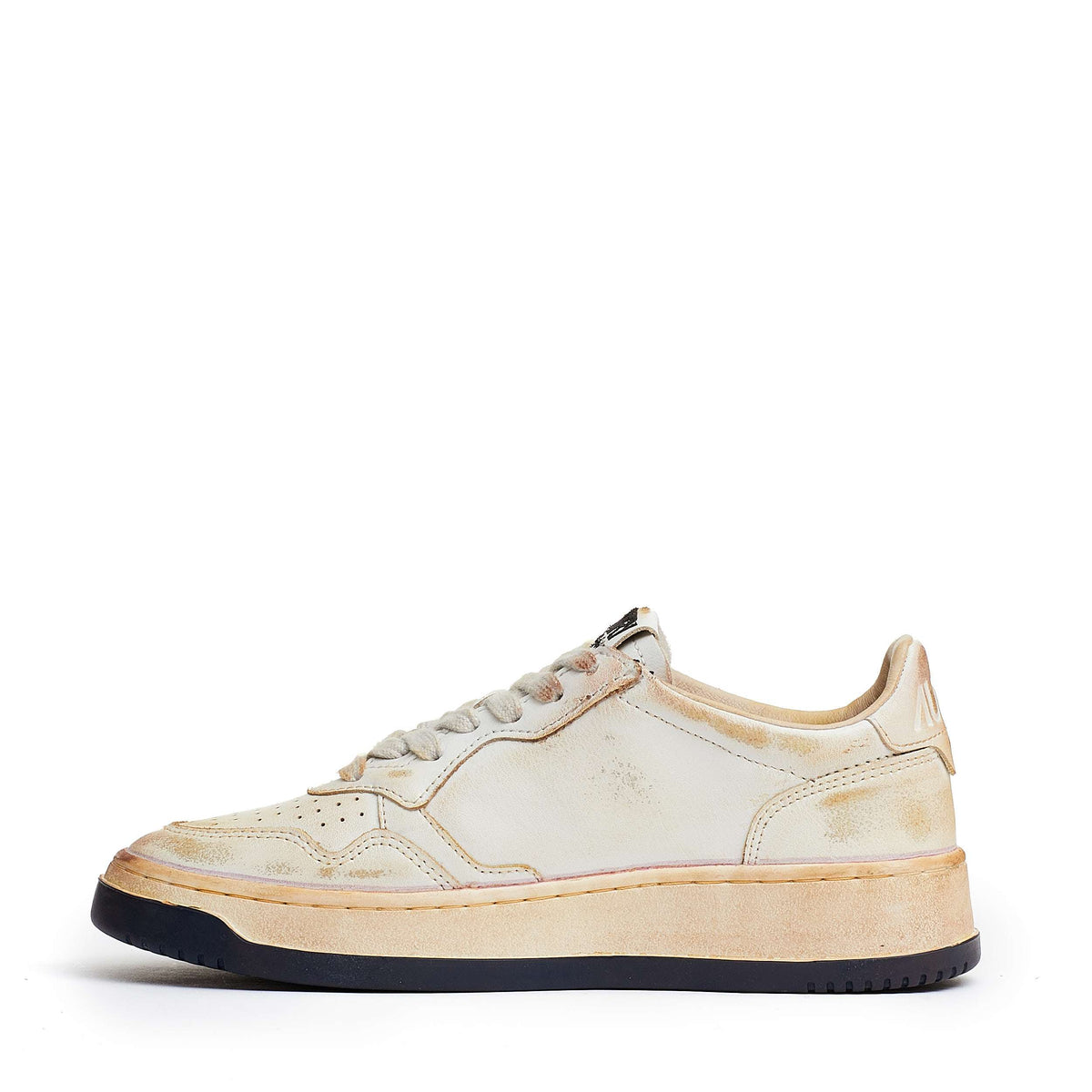 Sneakers Medalist Low Super Vintage In Pelle Beige, White