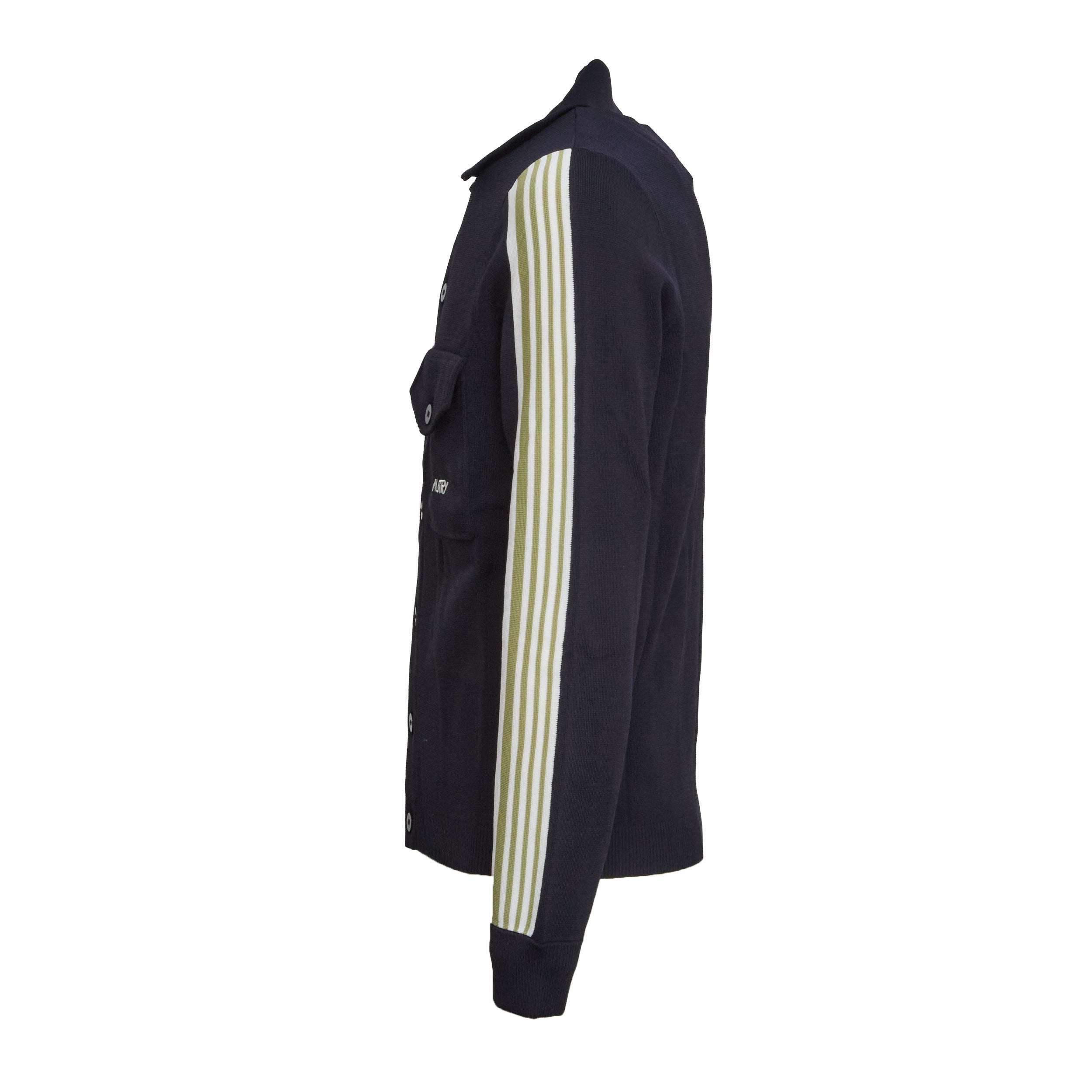 Giacca Lavorata A Maglia Stile Tennis Con Zip
