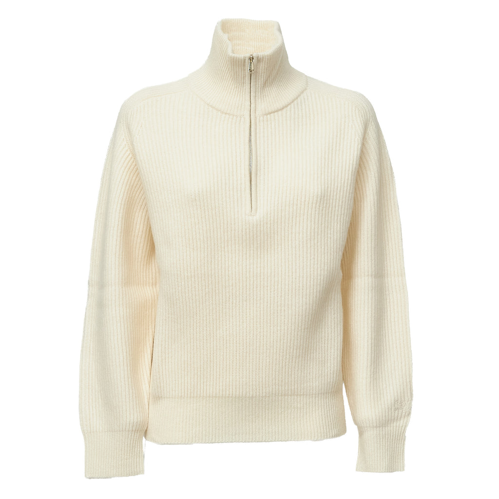 Isalyn Wool Half Zip Cardigan