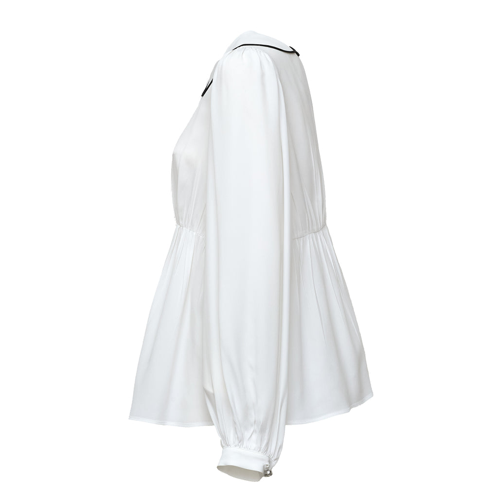 Camicia Con Bottone Gioiello
