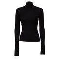 Mini Ribbed Merino Mock Neck