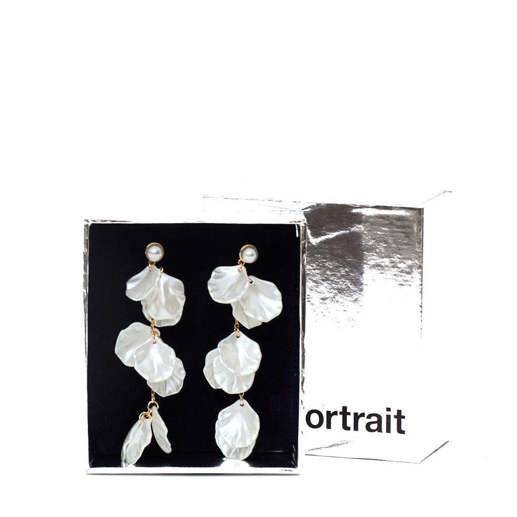 Pearl Petal Tiered Earrings