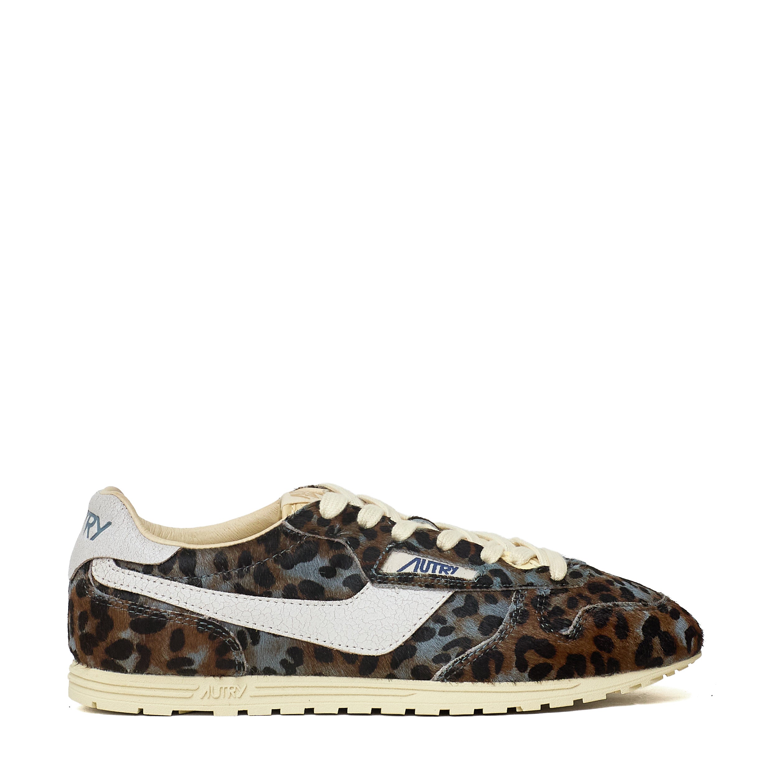 Sneakers Windspin Low In Pony, Crac Leo, Gray, Bianco