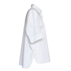 Camicia In Popeline Di Cotone Stretch