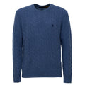Cable-Knit Crewneck Pullover In Wool, Cashmere