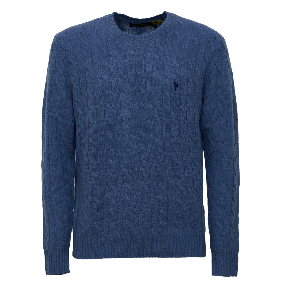 Cable-Knit Crewneck Pullover In Wool, Cashmere