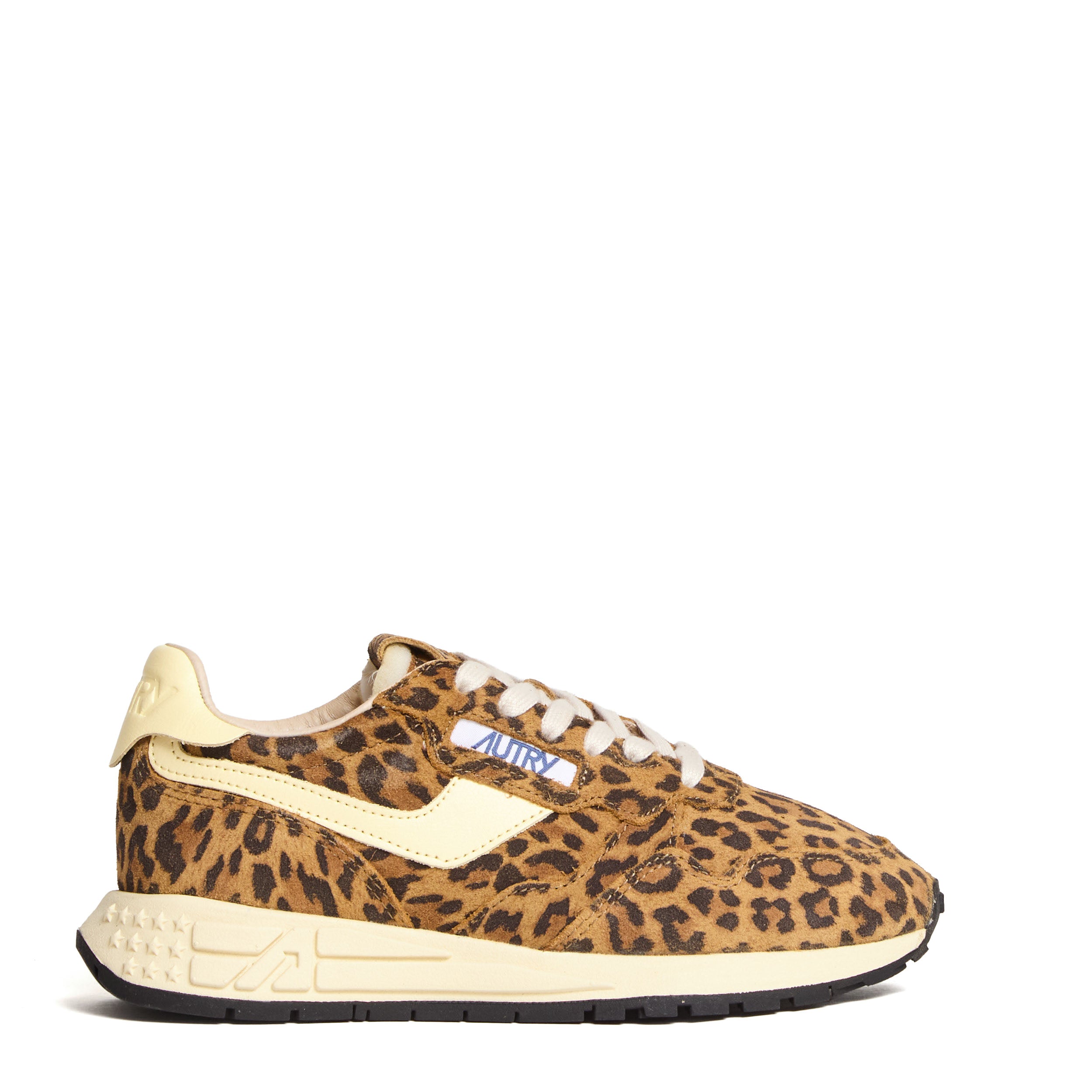 Sneakers Reelwind Low In Pelle, Suede Leopard