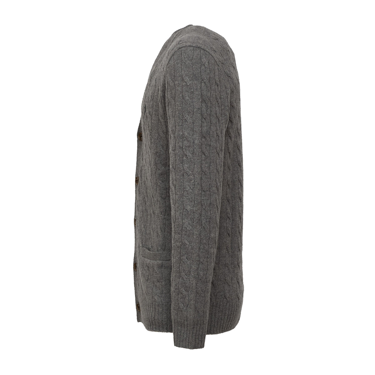 Cable-Knit Cardigan In Wool, Cashmere