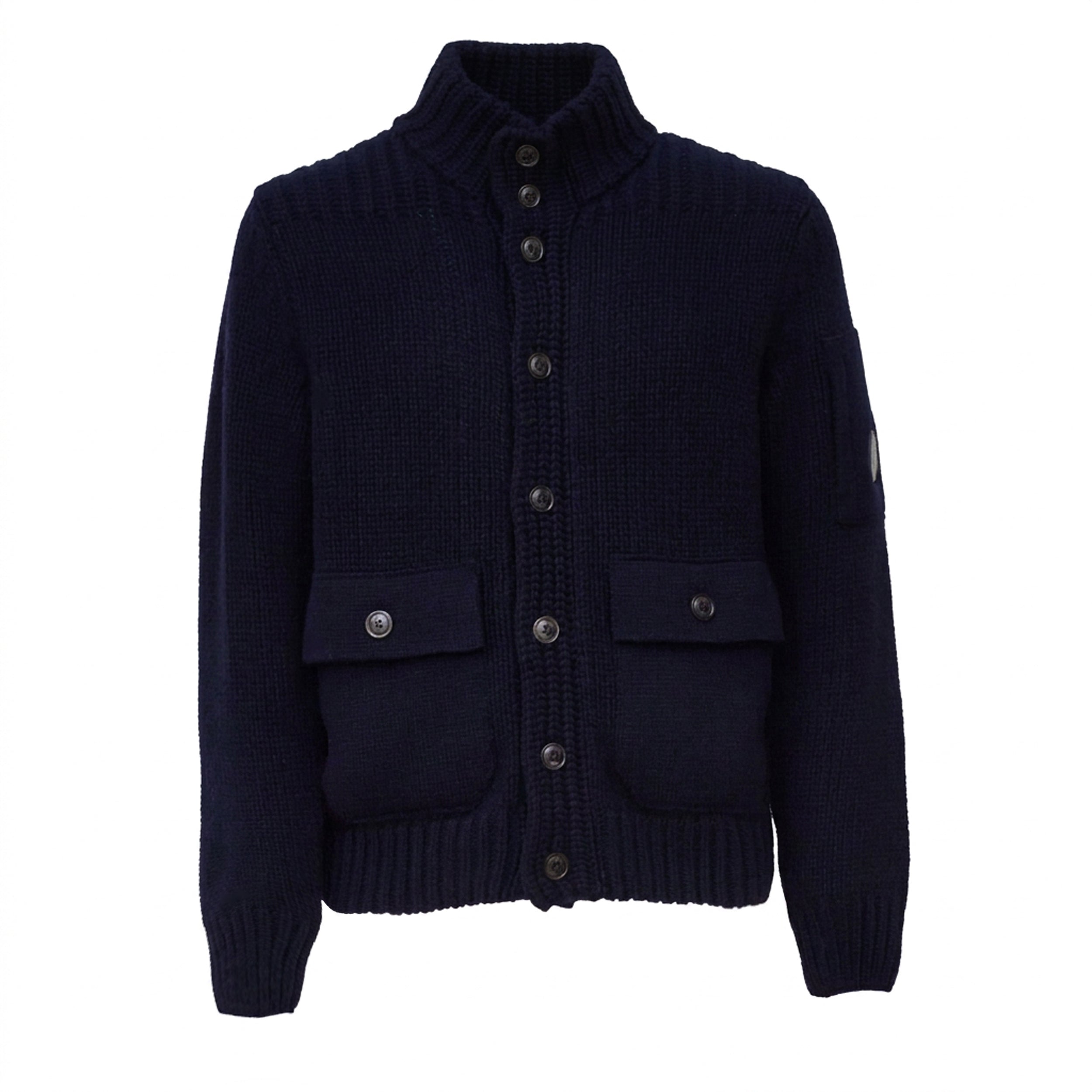 Lambswool Grs Button Lens Sweater