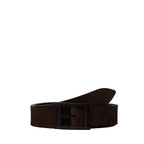 Cintura Nabucco Double C Pelle Nabuk Cuoio 3,5 Cm