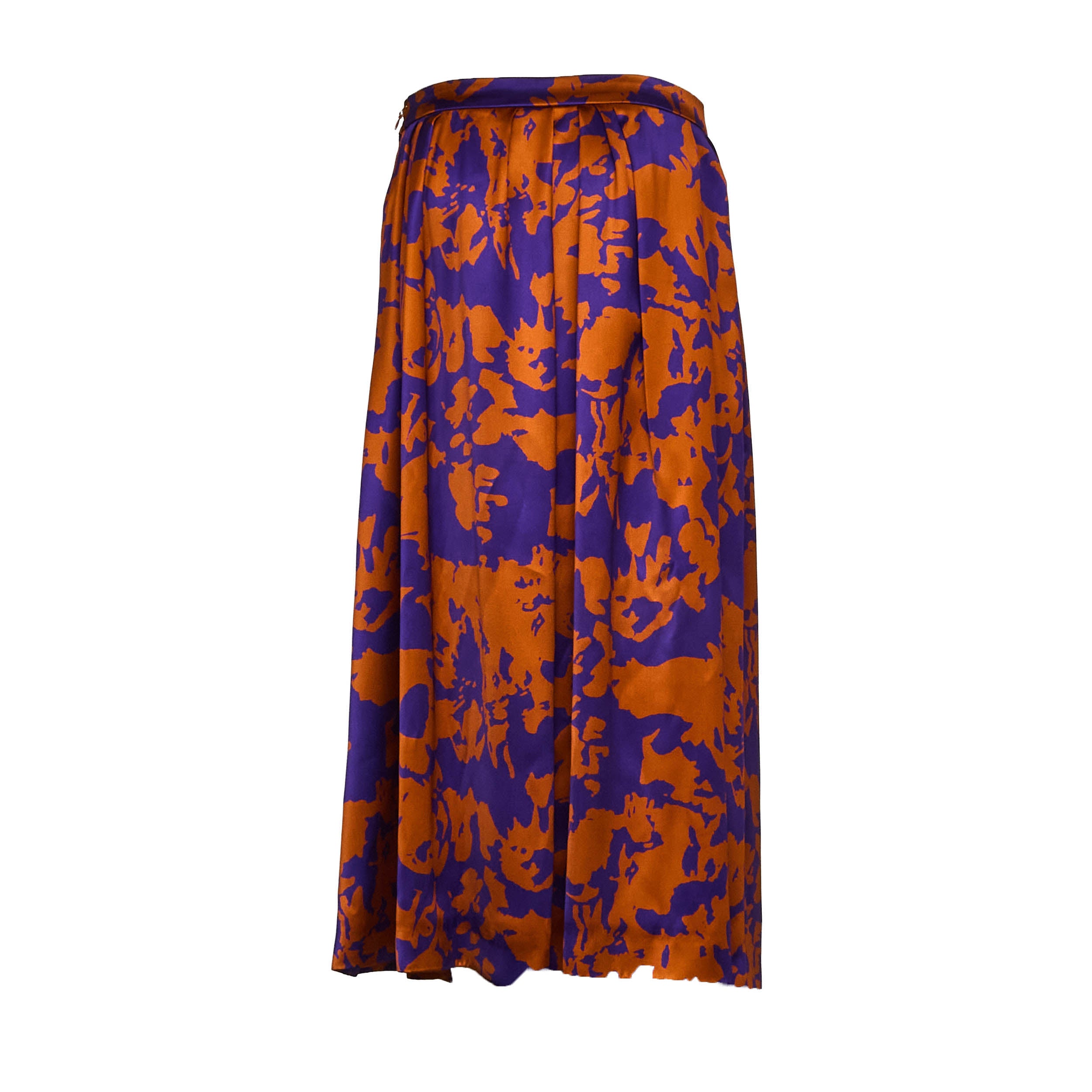 Soni Abstract Floral Print Skirt