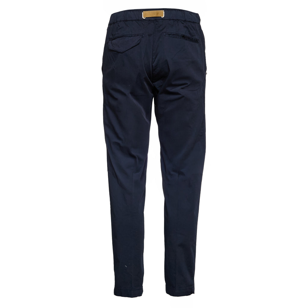 Pantaloni Lunghi In Cotone Satin Con Coulisse