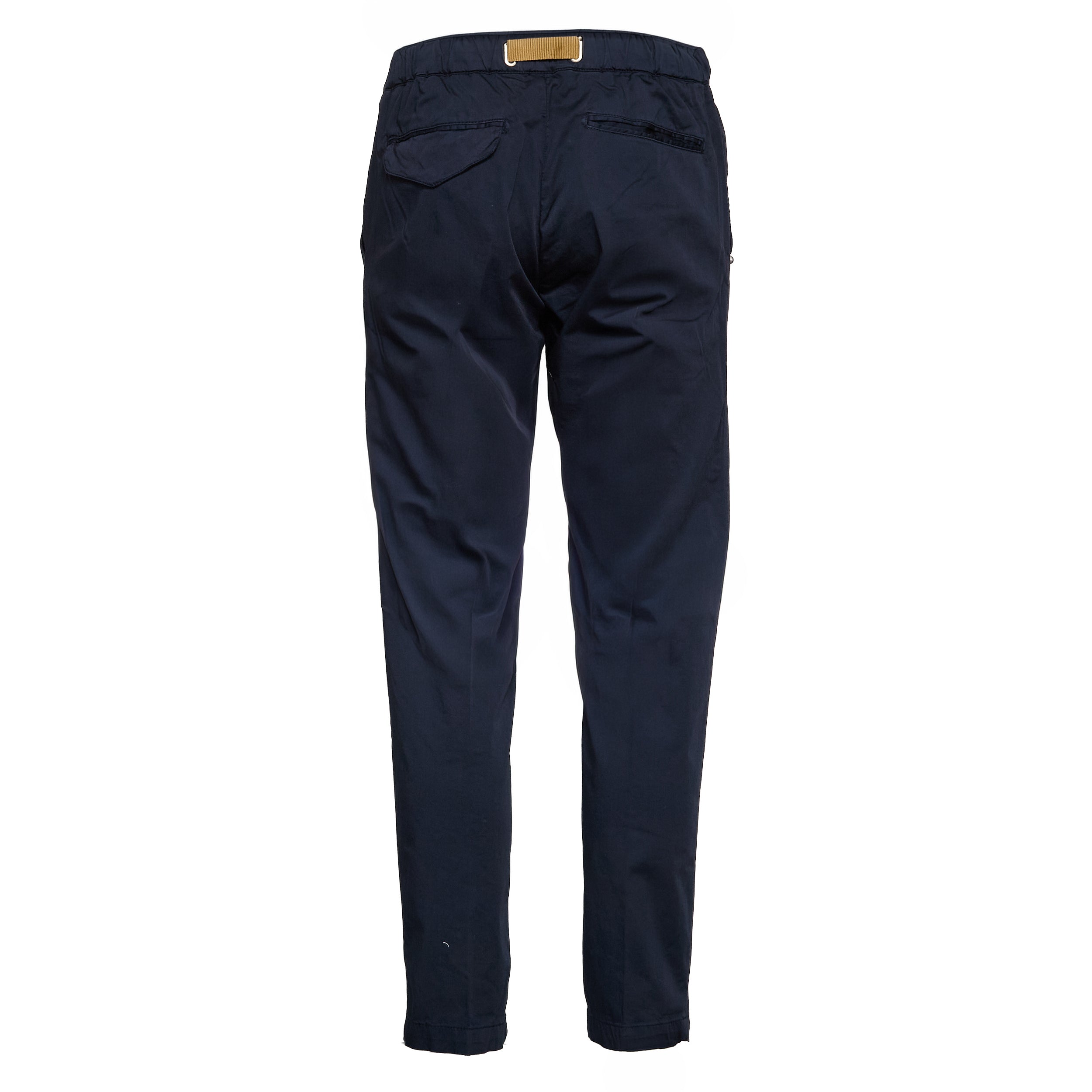 Pantaloni Lunghi In Cotone Satin Con Coulisse