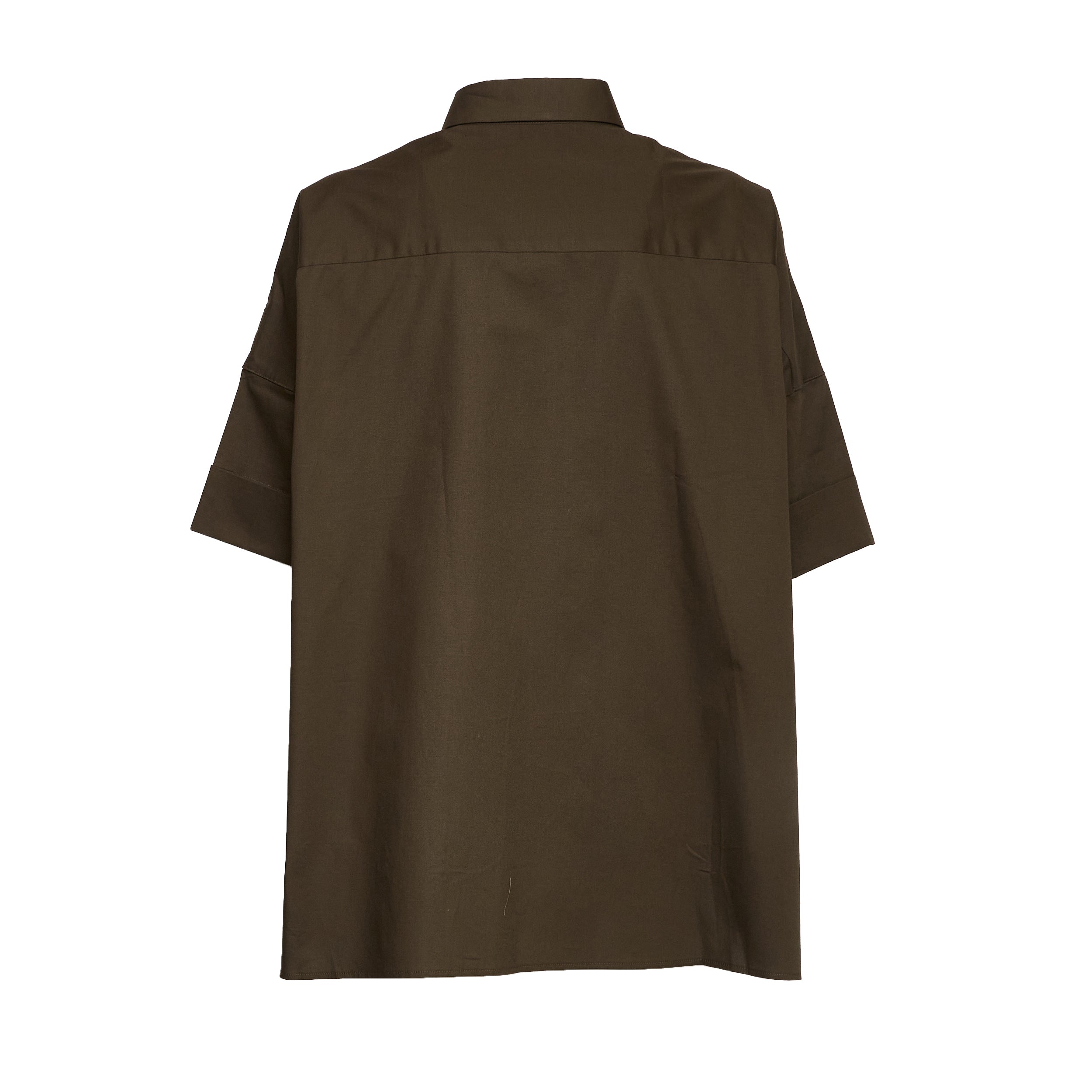 Camicia In Popeline Di Cotone Stretch
