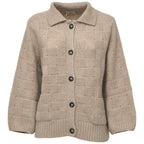 Maglia Cardigan Con Colletto