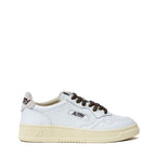 Sneakers Medalist Low In Pelle, Swool Bianco, Chocolate Chip