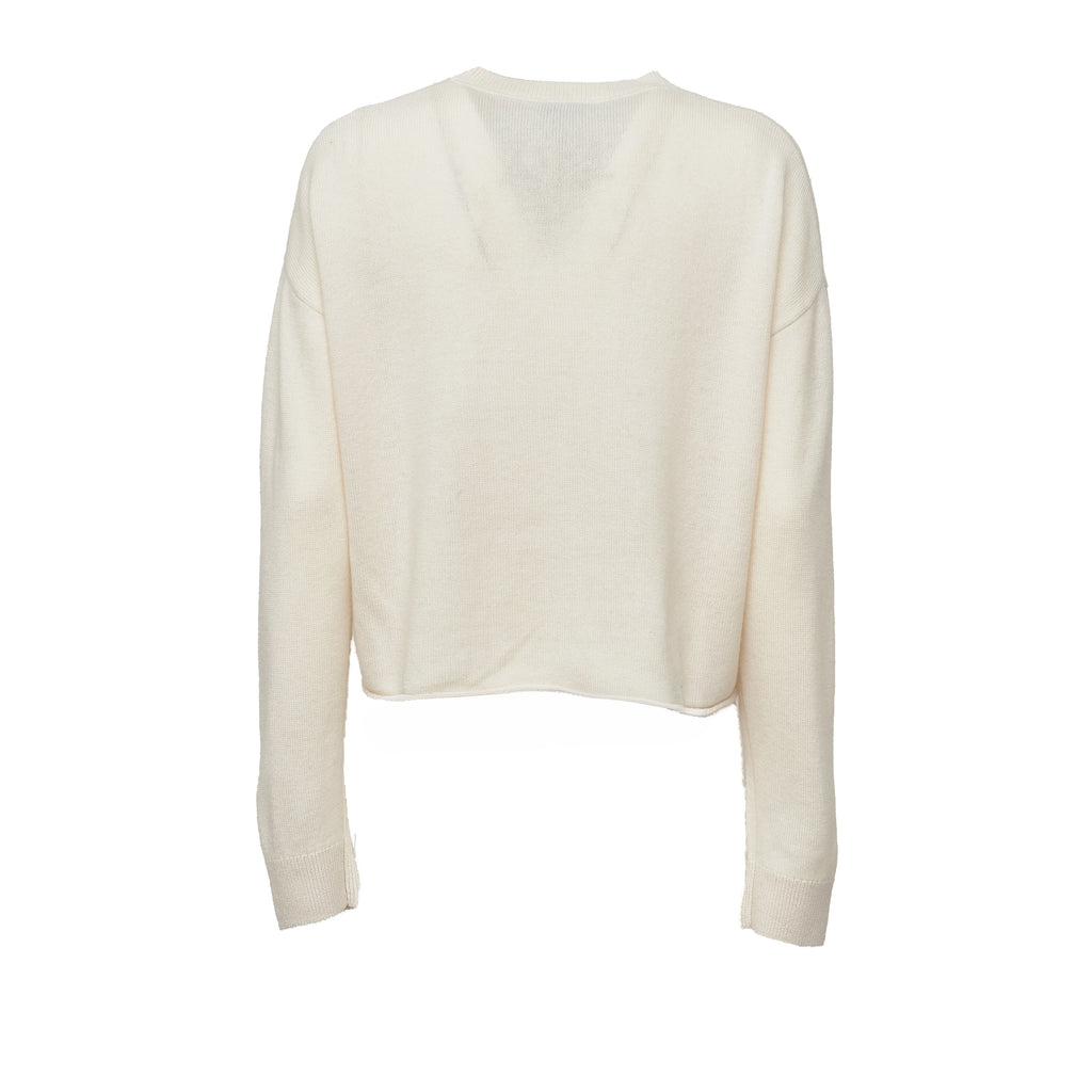 Maglia Girocollo In Lana