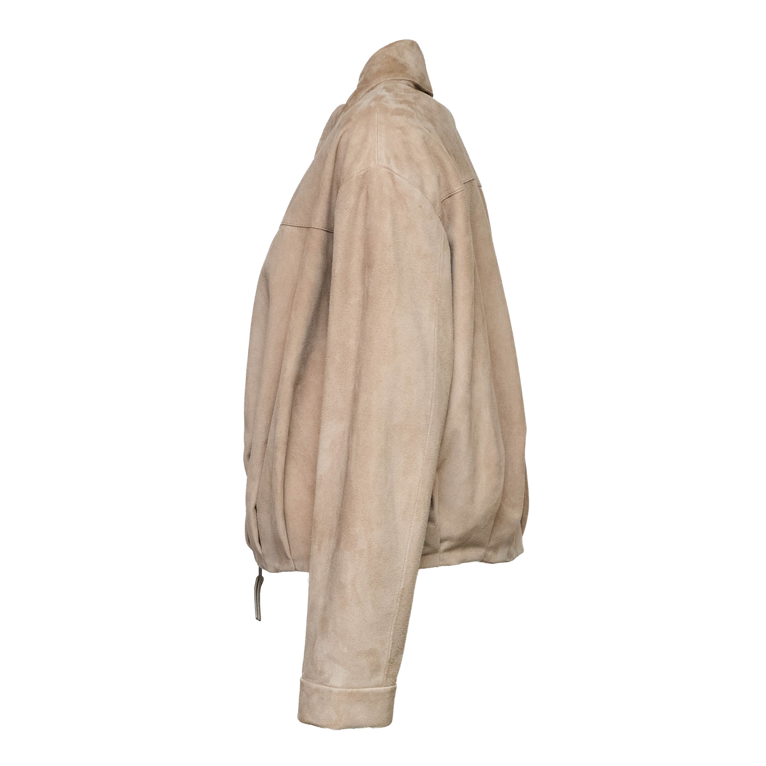 Goat Suede Leather Bomber