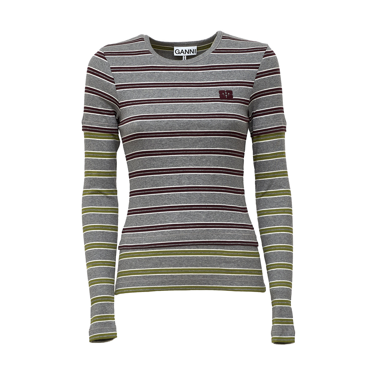 Soft Cotton Rib Long Sleeve Double Layer
