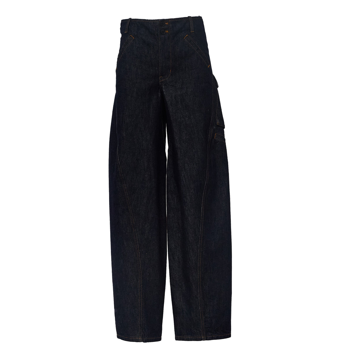 Indigo Denim Cargo Jeans