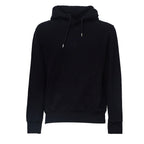 Brushed And Emerized Diagonal Fleece Hooded Logo Sweatshirt
