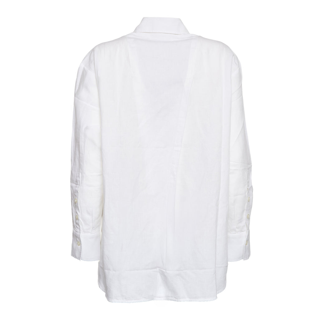 Cotton Linen Boyfriend Shirt