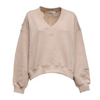 Felpa Rare Scollo V Con Zip Dietro