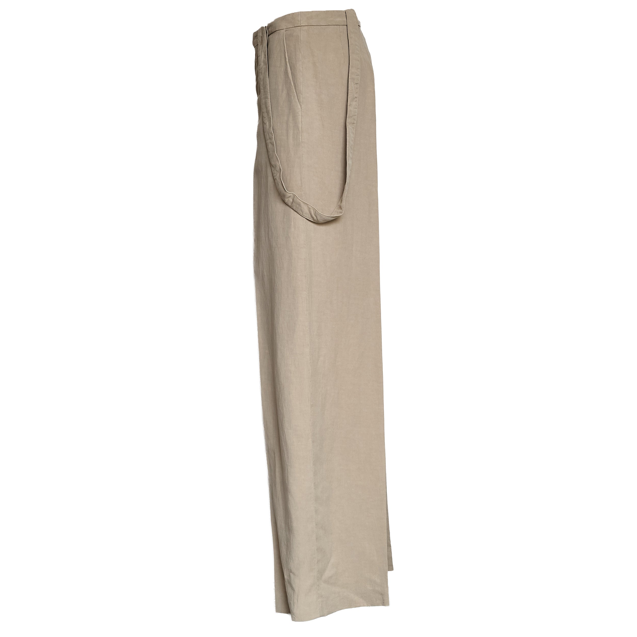 Pantaloni Tecla Wide Leg In Lino Lyocell