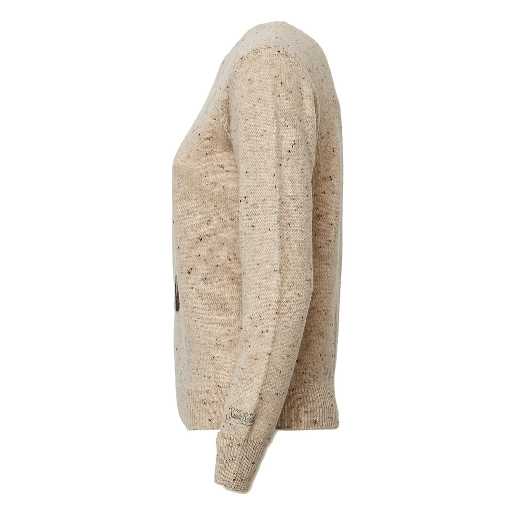 New Queen Donegal Round Neck Alpaca Sweater