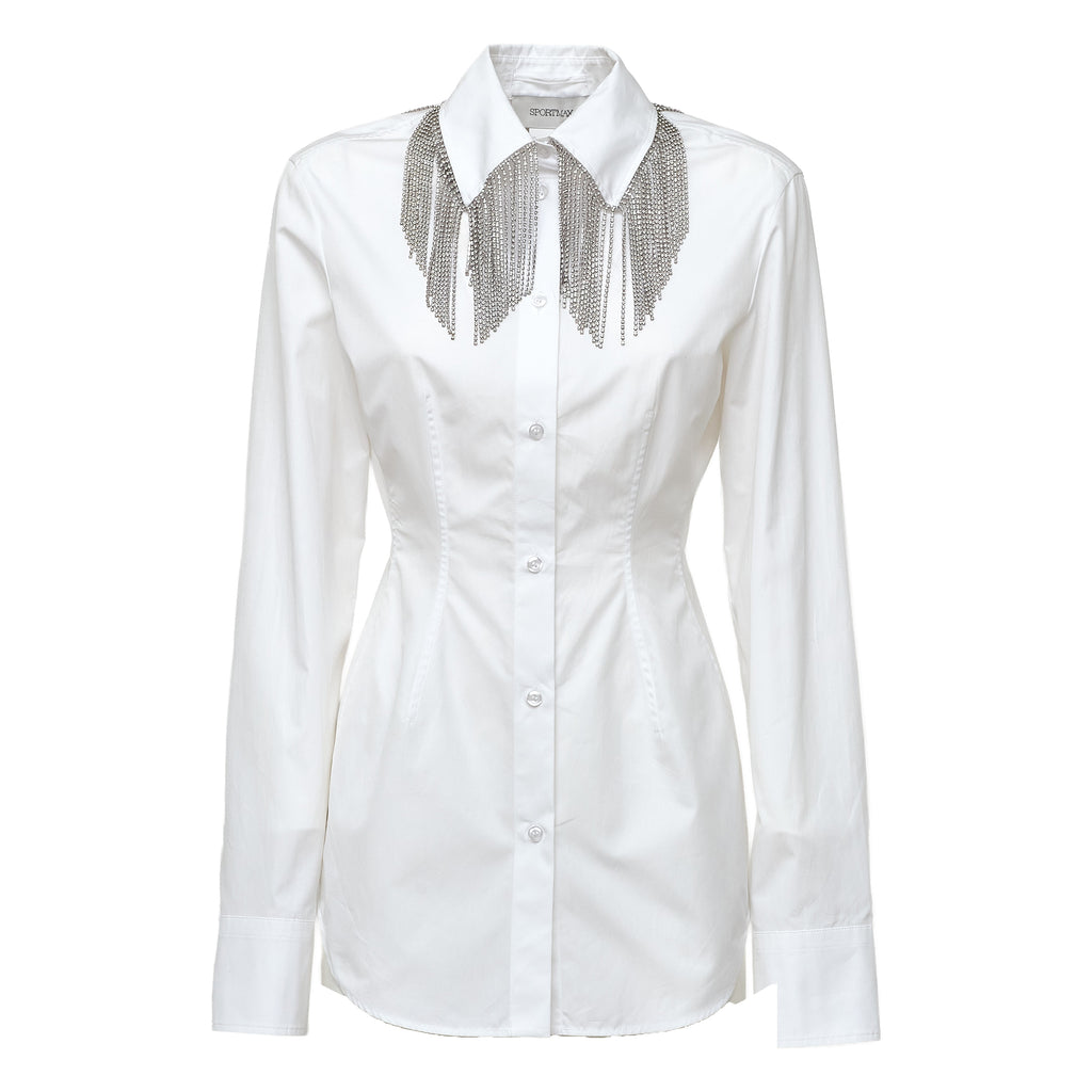 Camicia Pesi In Popeline Di Puro Cotone