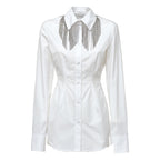 Camicia Pesi In Popeline Di Puro Cotone