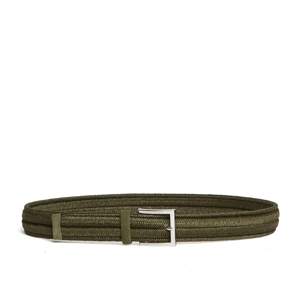 Cintura Elasticizzata Rope Elast In Lino