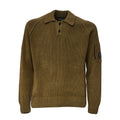 Chenille Cotton Polo Sweater