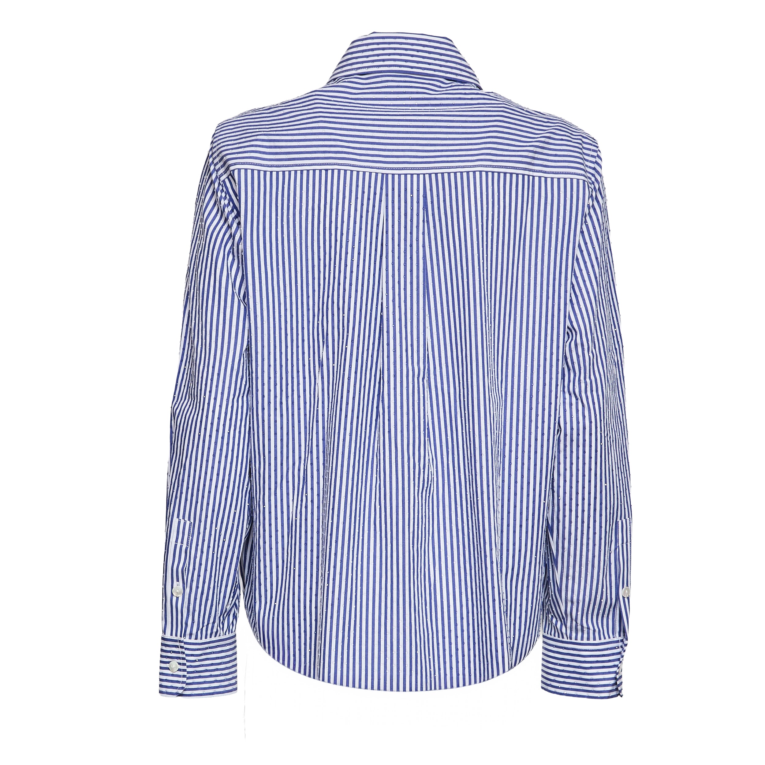 Camicia Cashine A Righe Con Cristalli