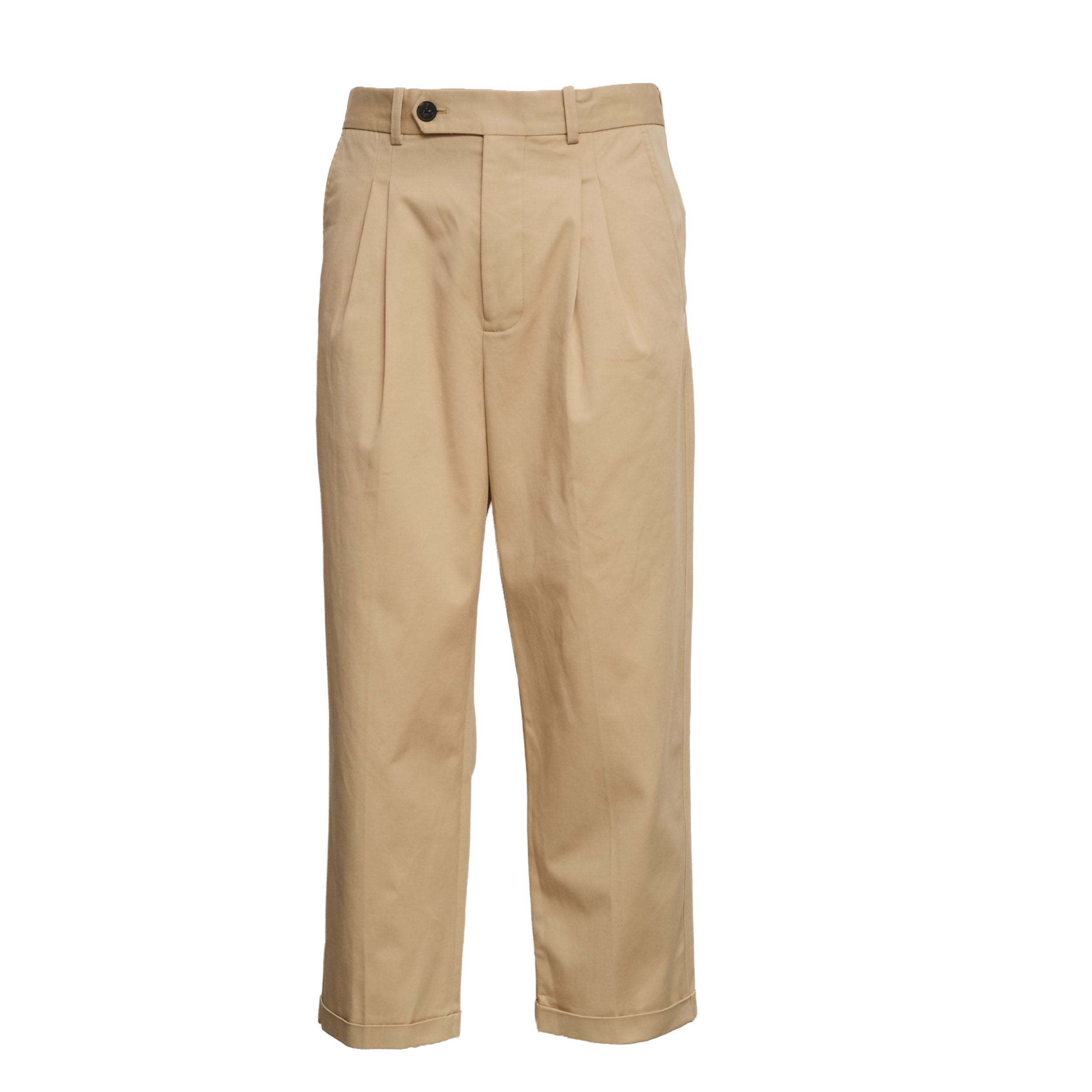Pantalon Cropped A' Plis Coton