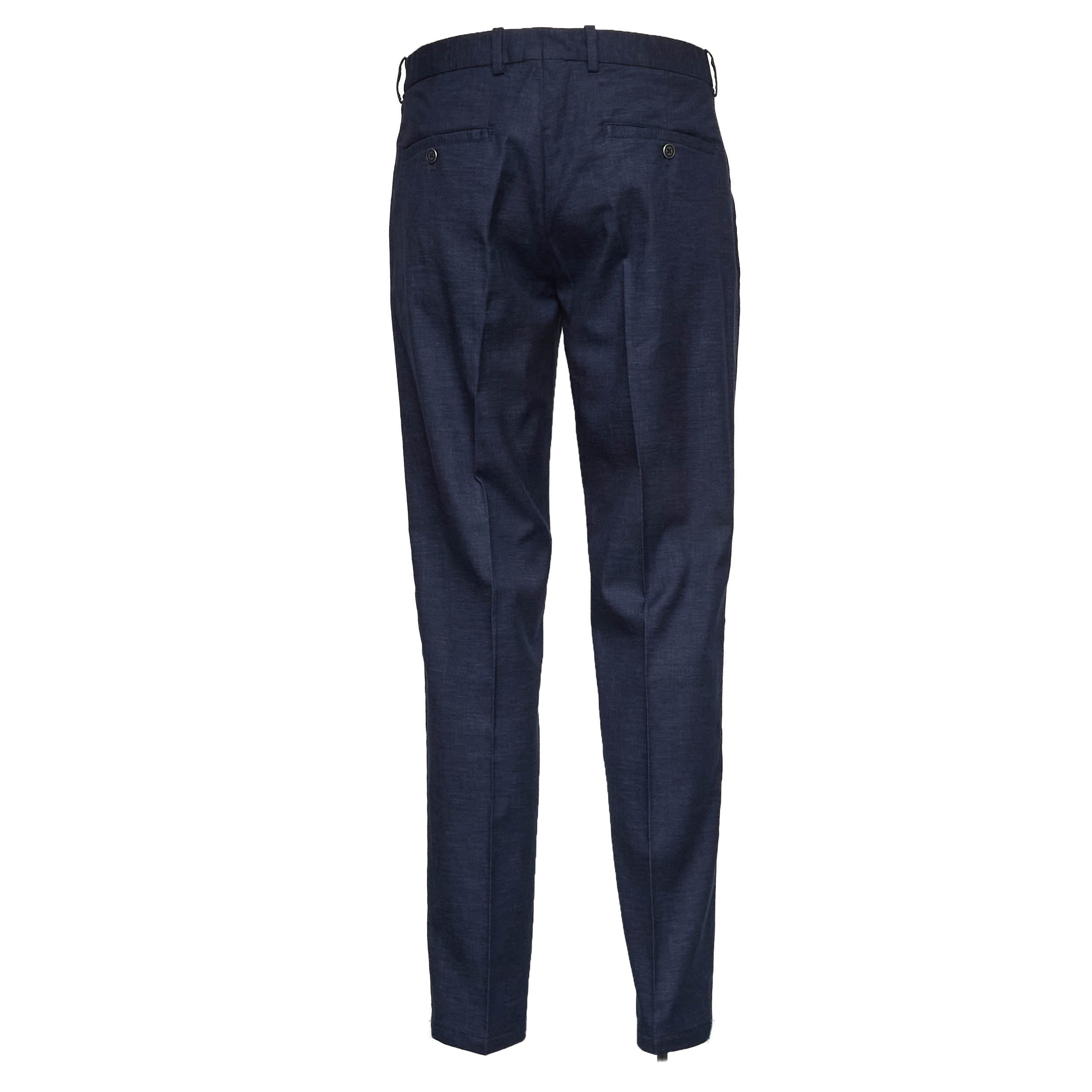 Pantaloni In Piquet Cotone, Lino