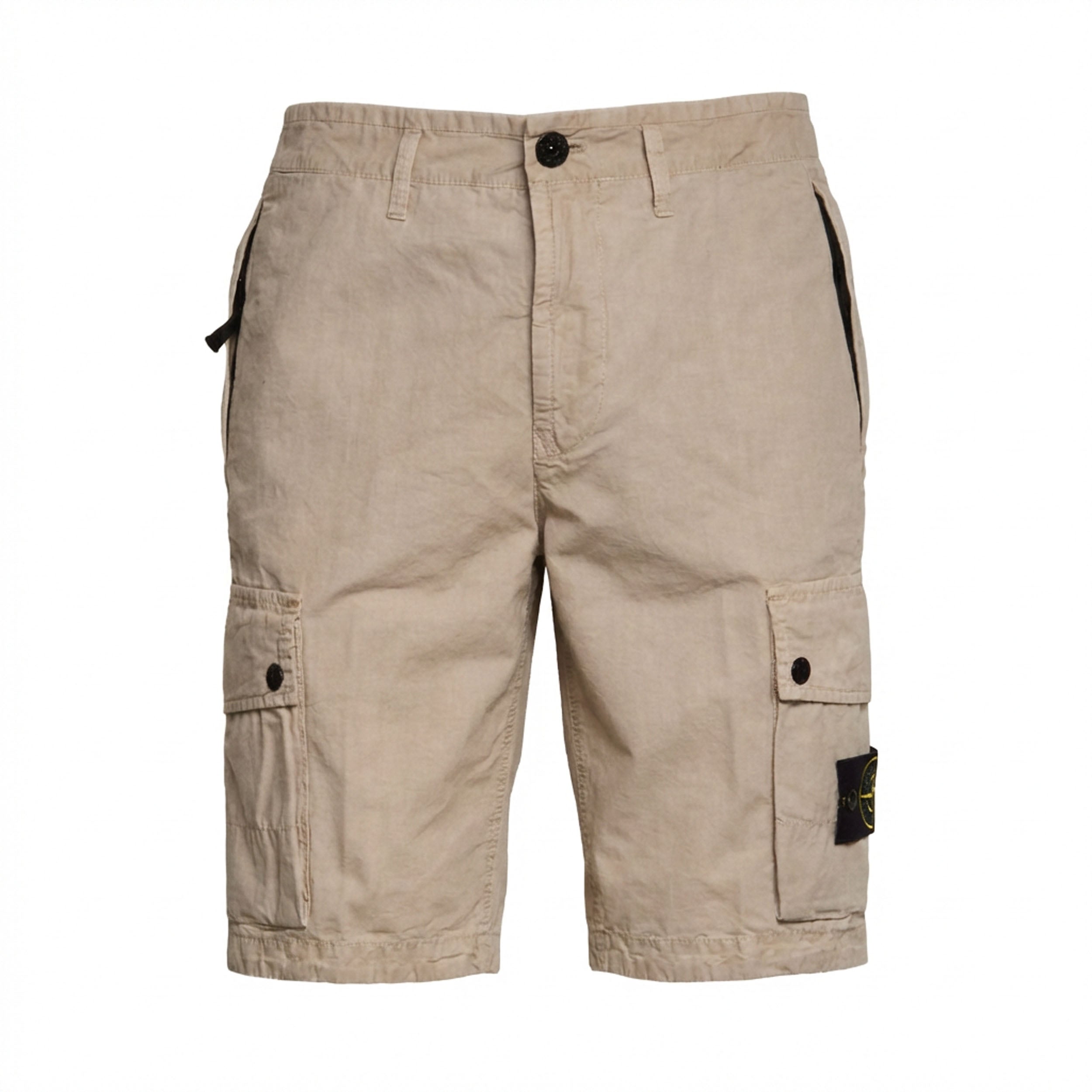 Bermuda Brushed Organic Cotton Canvas Old Effect