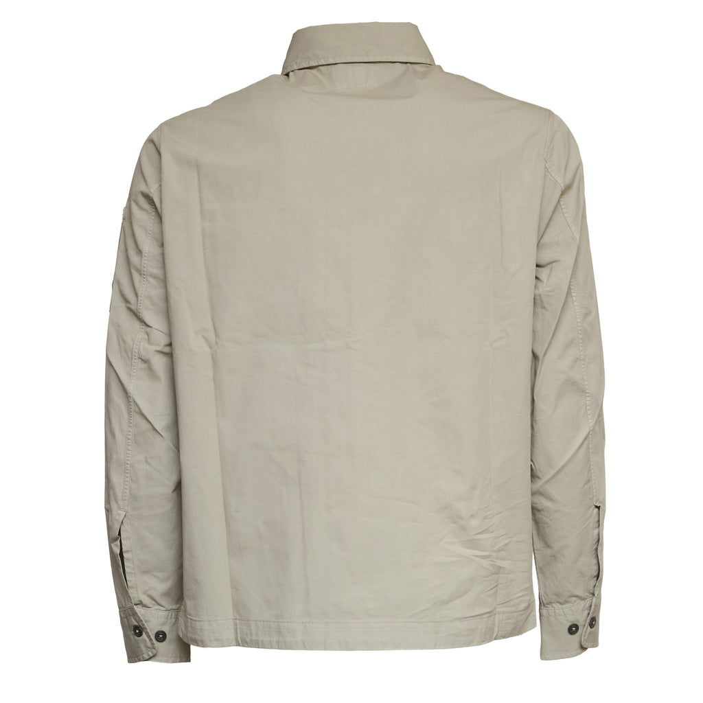 Organic Gabardine Zipped Lens Overshirt