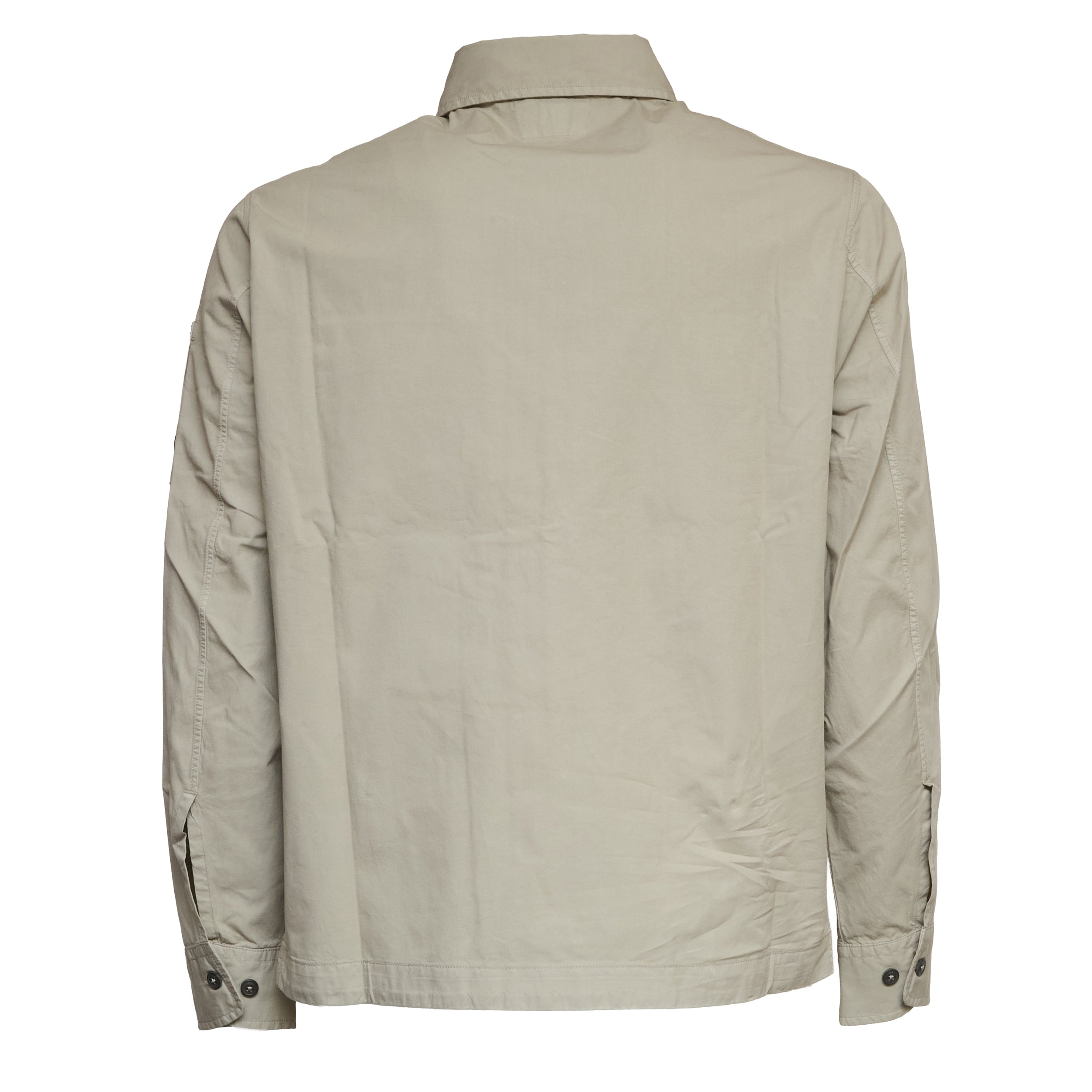 Organic Gabardine Zipped Lens Overshirt
