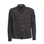 Overshirt Brushed Organic Cotton Canvas Old Effect
