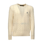 Cable-Knit Crewneck Pullover In Wool, Cashmere